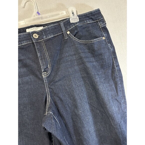 Torrid Blue Jeans Denim Pants Womens Size 24 R Slim Boot First at Fit Stretch - Picture 3 of 6
